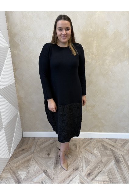 Šaty kvet čierne ZITA