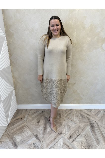 Šaty kvet béž ZITA