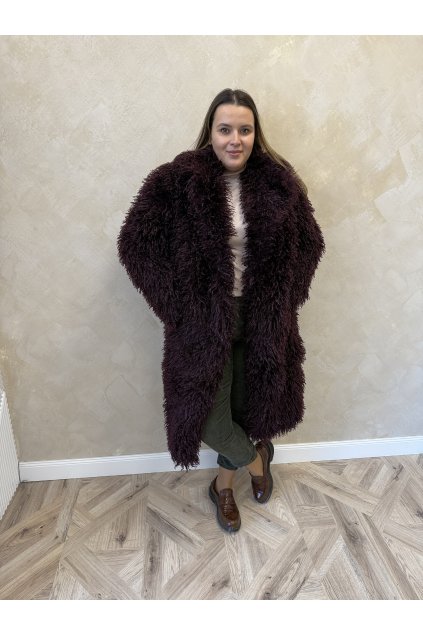 Kožuch burgundy SOFIA