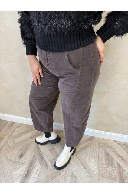 Nohavice čoko menčestrové SUMMER