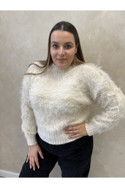 Pulóver maslový EVELYN