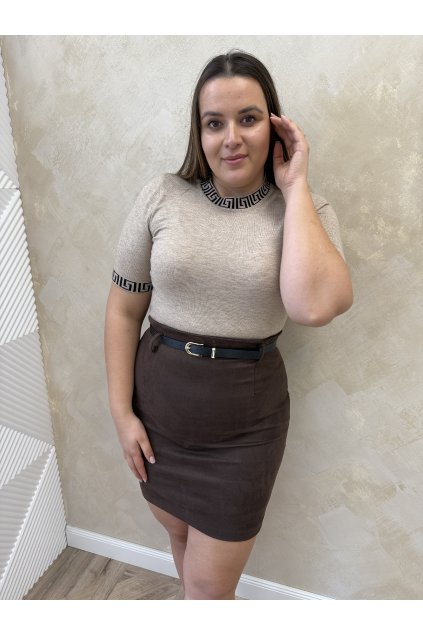 Pulóver béžový NORA