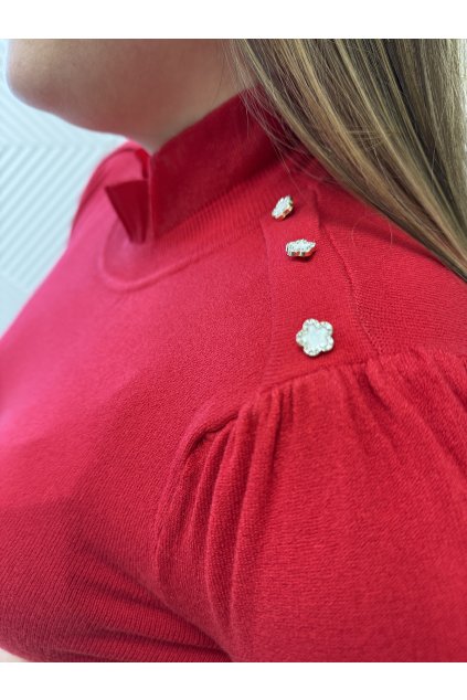 Pulóver červený MABEL