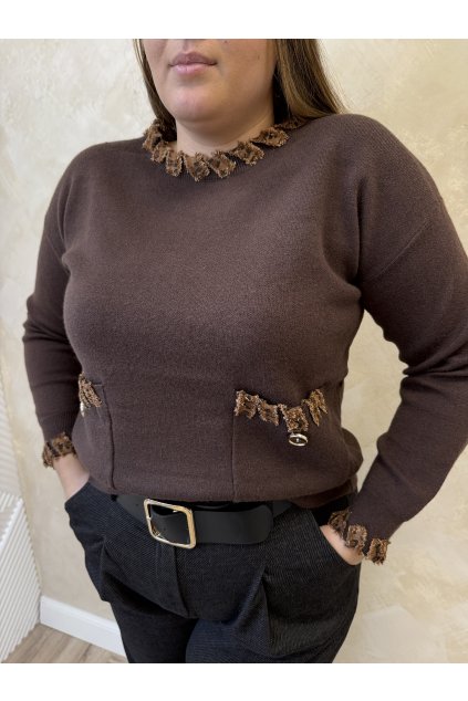Pulóver čoko ELODIE