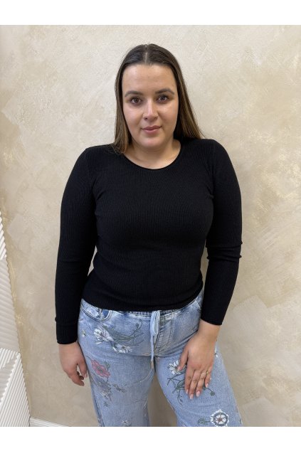 Pulóver čierny RUBY