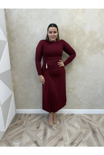 Šaty bordové AURORA