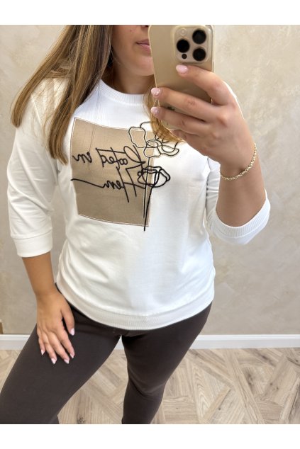 Top White-Beige flower