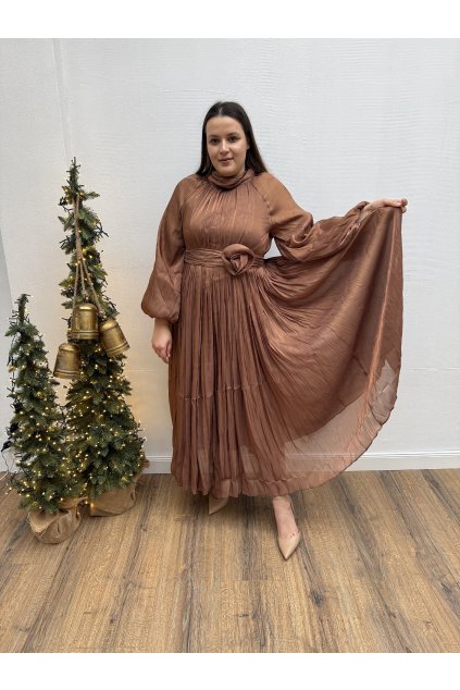 Šaty hnedé TIA