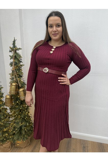 Šaty bordové Betany