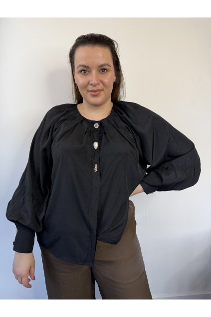 Blúzka čierna LUNA