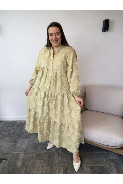 Zelené maxi šaty MELL