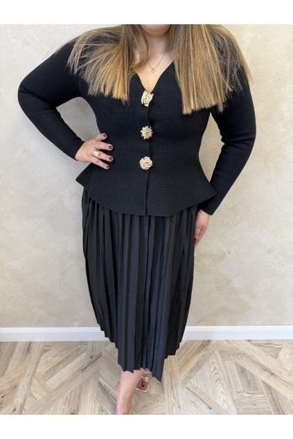 Šaty čierne Sarah - komplet