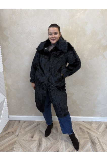 Kožuch čierny AURÉLIA