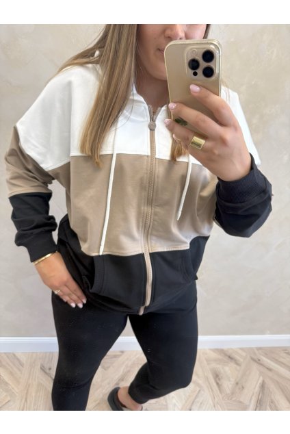 Mikina - Tricolor Black