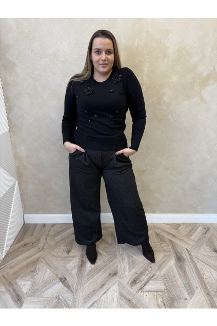 Pulóver čierny BIBIANA