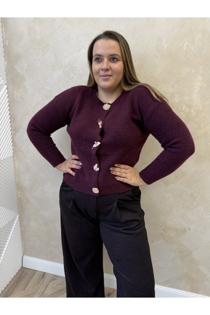 Sveter bordový DOMINA