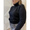 Pulóver/Rolák čierny STELA
