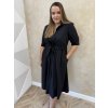 Košeľové šaty čierne NELA