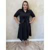 Košeľové šaty čierne NELA