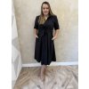 Košeľové šaty čierne NELA