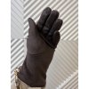 Koženkové rukavice čoko OĽGA