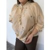 Blúzka béžová kvietky SAMIRA