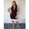 Šaty bordové TINAS