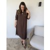 Dámske šaty čokoládové AURORA