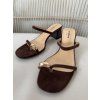 Dámske sandále čokoládové