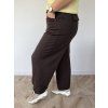 Dámske nohavice oversize čokoládové SERENA