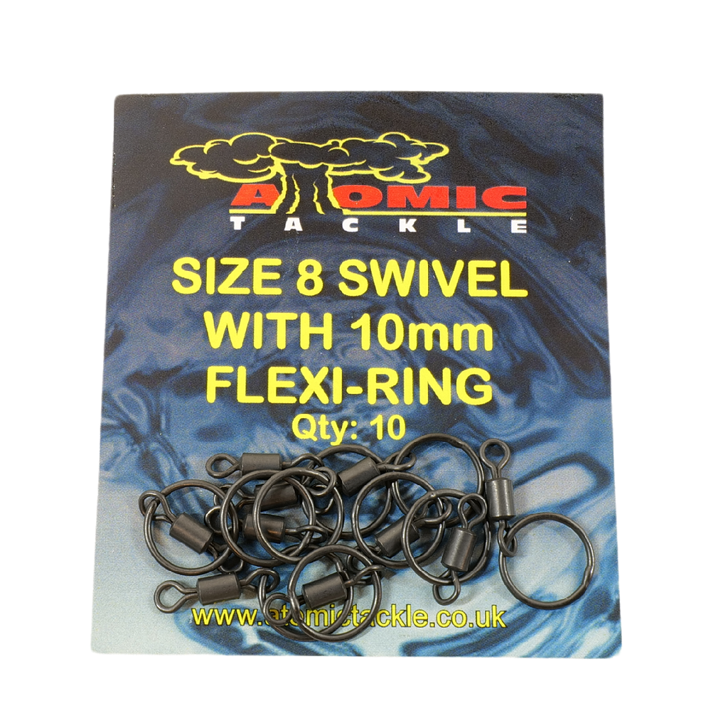 Atomic Tackle Atomic Obratlík S Kroužkem Flexi Ring Swivel 10