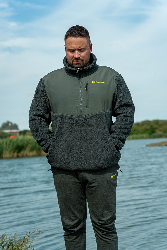 RidgeMonkey Bunda APEarel ThermaPro Sherpa Fleece Green Velikost: 3XL