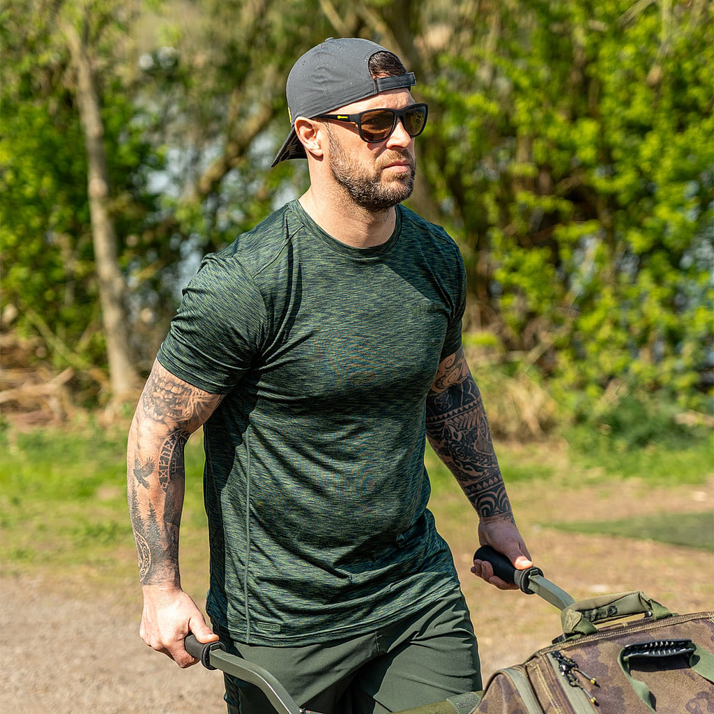RidgeMonkey Tričko APEarel Cool Tech Camo Edition Velikost: XL