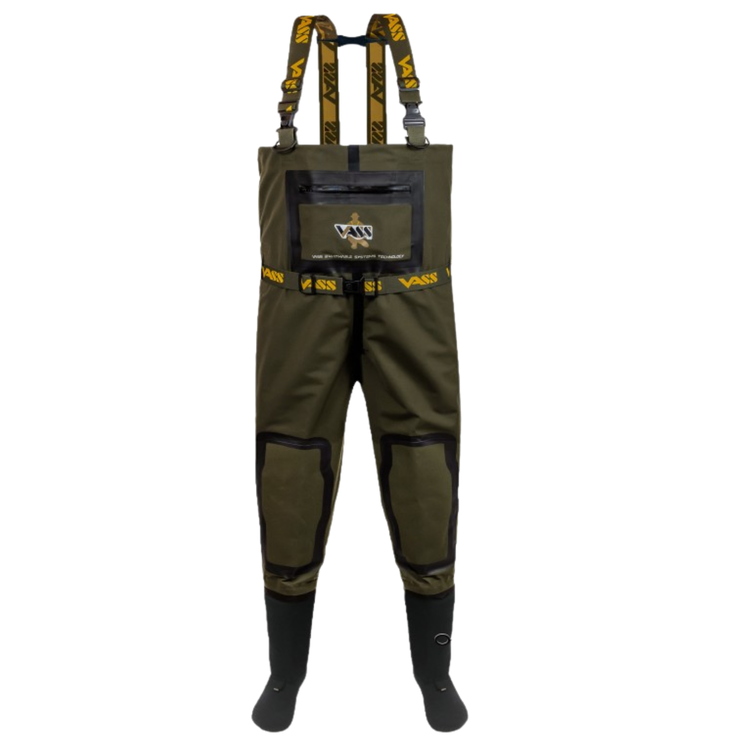 Vass Prsačky Dýchací Bez Boty Vass Tex 3300 Breathable S/Foot Chest Waders Velikost: EU 43 (UK 9)