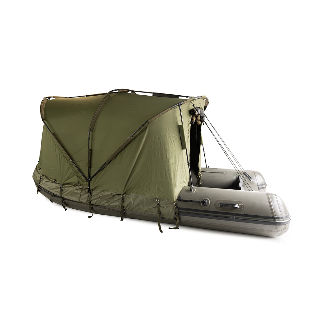 RAPTOR BOATS ČLUN RAPTOR 470 X WIDE GREEN CARBON KOMPOZIT + PŘÍSTŘEŠEK