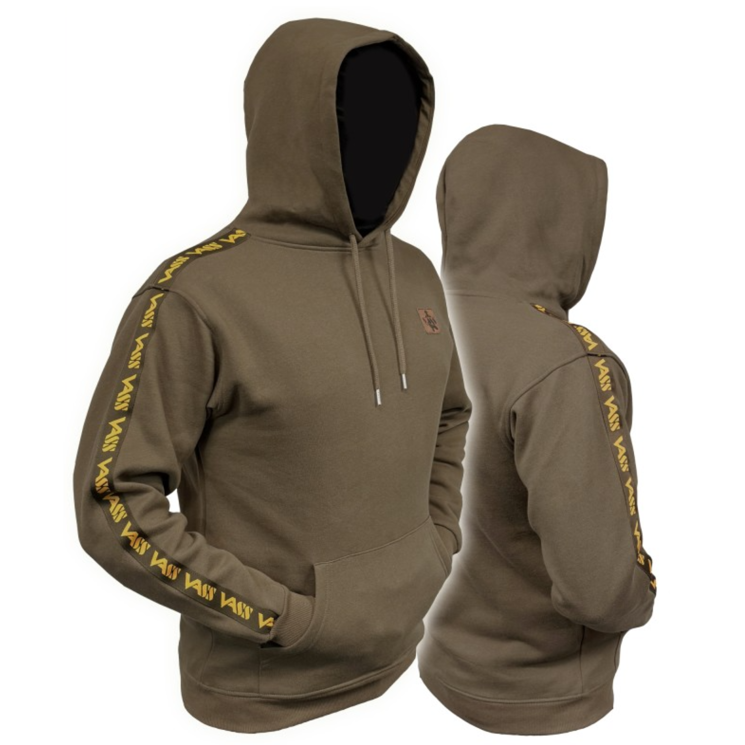 Vass Mikina S Kapucí Strapped Hoody Khaki Velikost: S