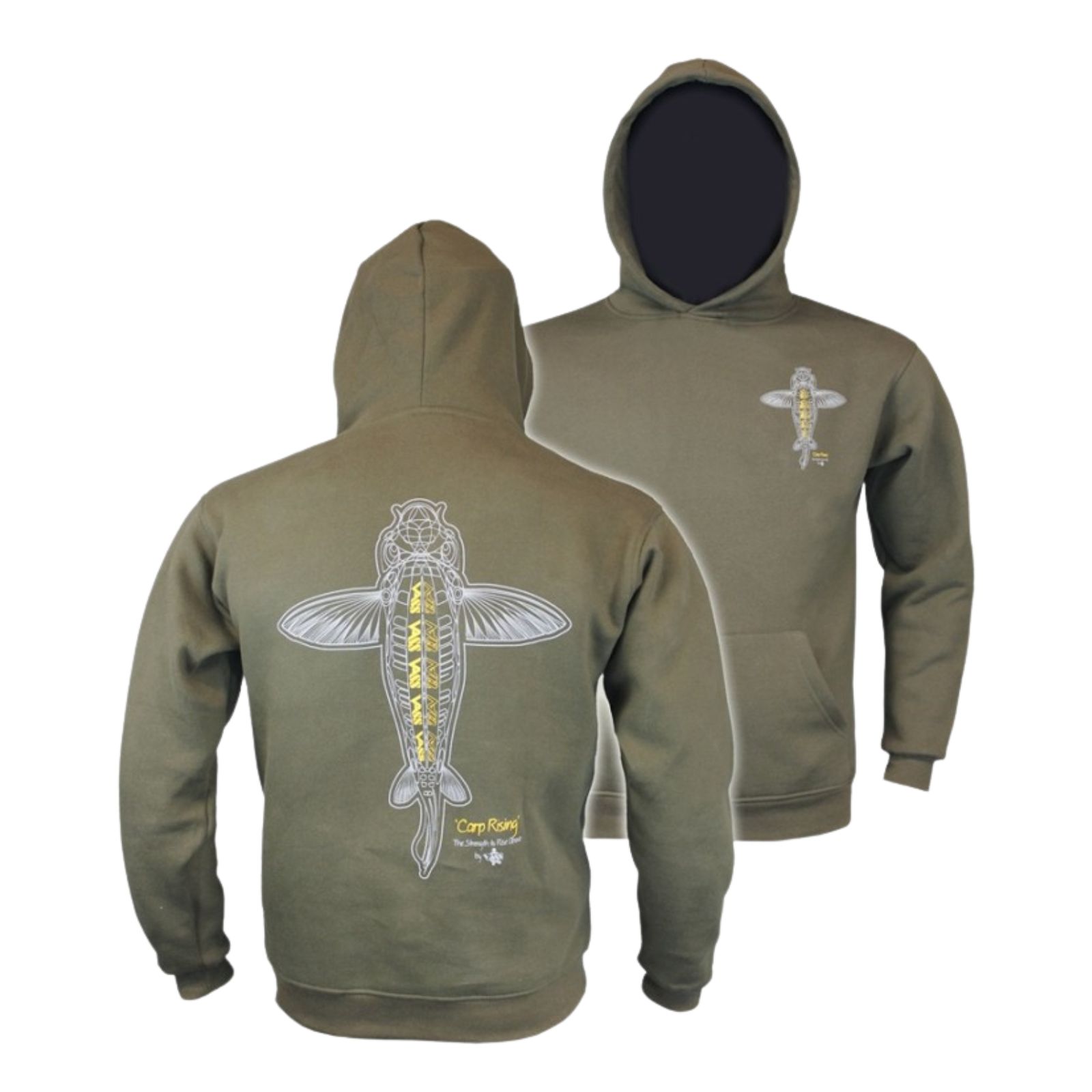Vass Mikina S Kapucí Dětská Carp Rising Fishing Hoody Olive Velikost: 3-4 rok