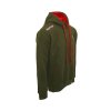 RAP HER HOO OGR Raptor Hoodie Olijfgroen Rood V 01