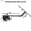 22 Raptor Rod Pod boat Mount 360 black