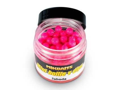 12523 mikbaits mini boilies v dipe jahoda 50ml
