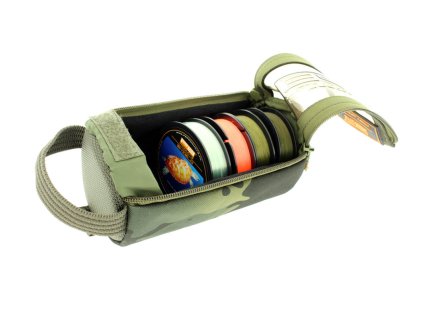 12892 pb products double zipper tube pouch 7x18cm