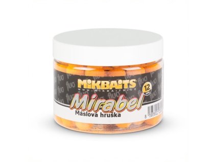 16045 mikbaits mirabel fluo boilie 150ml maslova hruska 12mm
