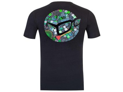 16198 korda tackle tee black vel l