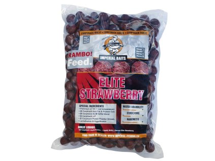 16489 imperial baits boilies rambo feed elite strawberry 5kg mix