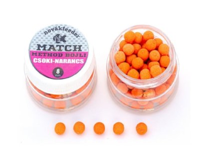 18508 novak feeder match method boilies cokolada pomaranc 8mm 13g