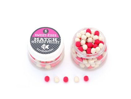 18835 novak feeder match method pelety sladke ruzova biela 6mm 13g
