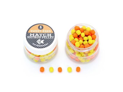 18838 novak feeder match method pelety sladke oranzova zlta 6mm 13g