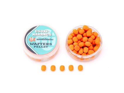 19234 novak feeder wafters pelety cokolada pomaranc 10mm 25g