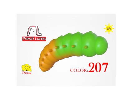 19252 fresh lures mokhnatka 1 8 4 6cm 2 93gr 207 zeleno oranzova