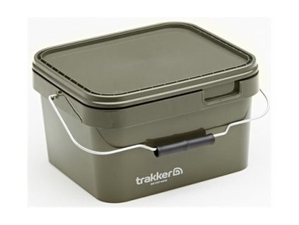 21562 trakker plastovy box olive square container 5l